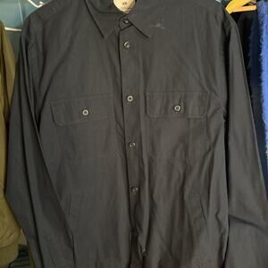 Navy blue button up long sleeve